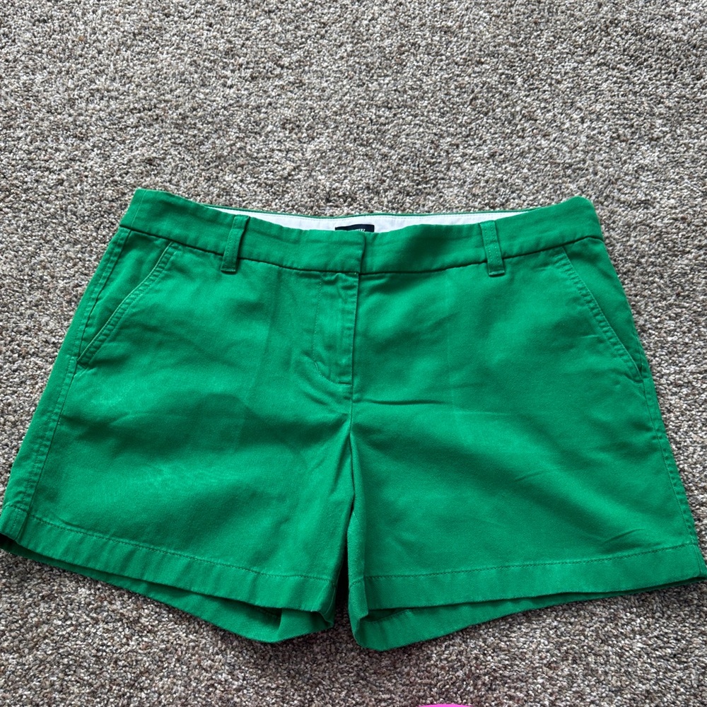 J. Crew Vibrant Green Jean Shorts